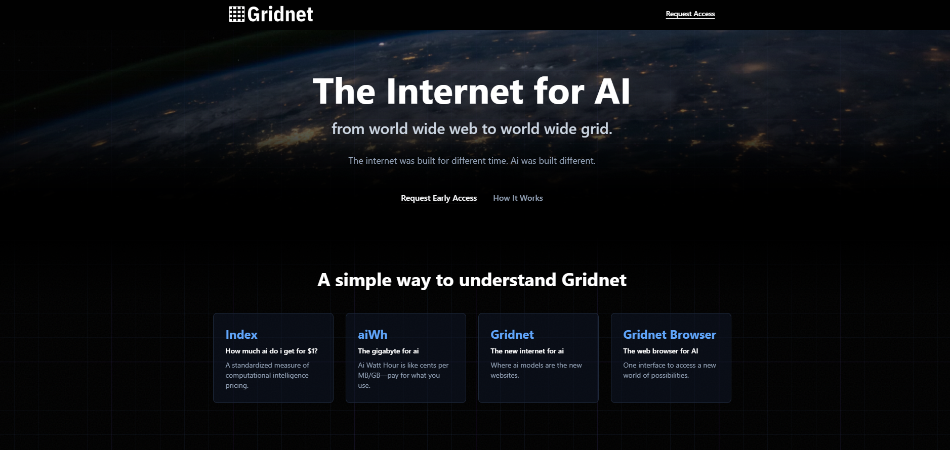 Gridnet landing is live